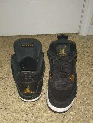 Air Jordan gold and black