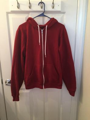Cranberry Red American Apparel Hoodie