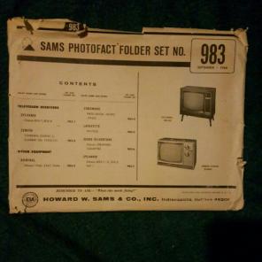 Vintage sams photofact folder set no 983