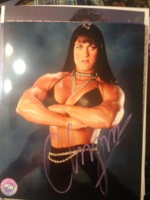 Signed Chyna 8x10 WWE TNA