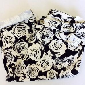 Celebrity Gold Floral Capris
