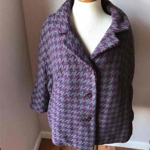 Charter Club Houndstooth Peacoat Sz 3X