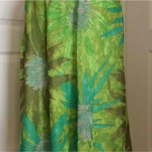 Pierre Cardin High Low Green Skirt