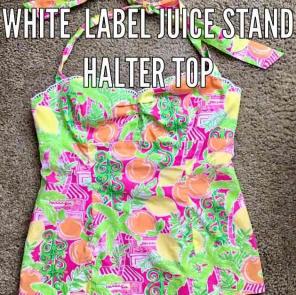 Lily Pulitzer White Label Halter Top