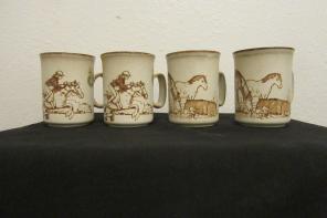 LOT OF 4 - VINTAGE DUNOON CERAMICS MUG