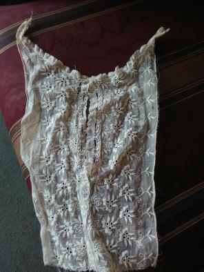 Antique Eyelet Lace Trim Yoke Needlework