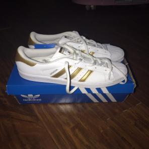 White & Gold Girl Adidas