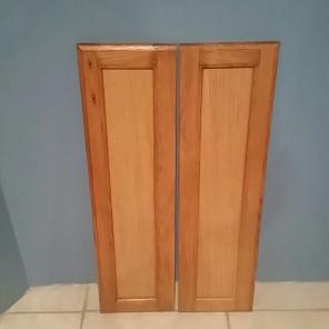 Lazy Susan Cabinet 2 Piece Oak Door