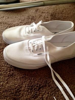 Unisex White Vans