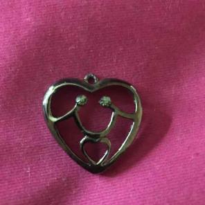 Necklace/ Key Chain Heart Pendant
