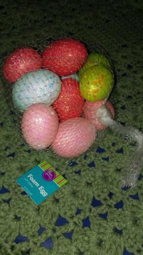 Glitter Easter eggs