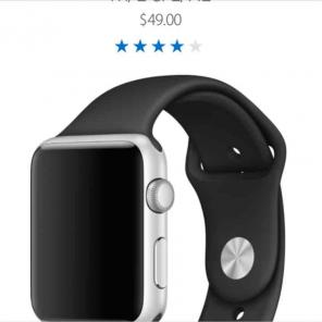Apple Watch Sport band 38 mm black/steel