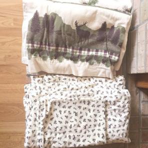 Flannel Twin Size Bead Sheets Rustic
