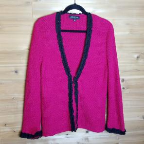 Jones New York Ruffle Carigan Sweater