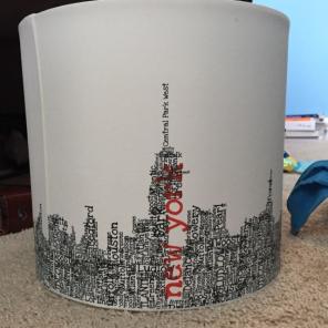 NY Themed lampshade
