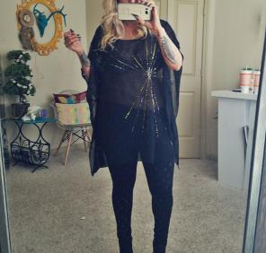 Sheer poncho