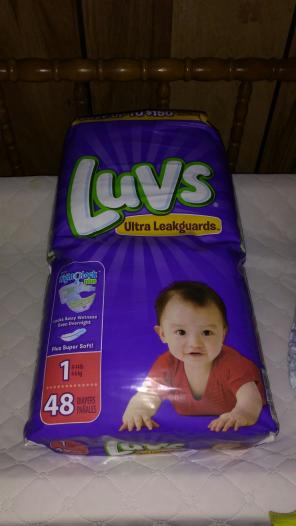 Size 1 Luvs diapers