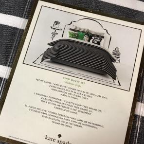 Kate Spade King Size Duvet Bedding