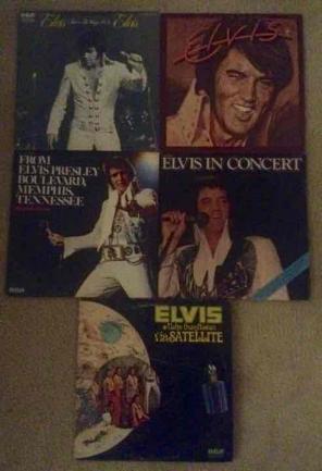 5 Elvis Presley Vinyl Records