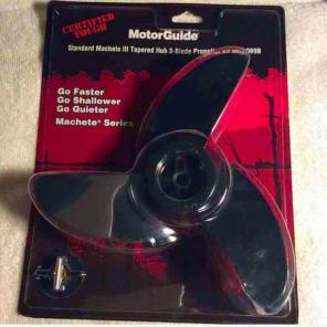 New MotorGuide Machete III Black 3 Blade
