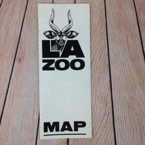 Intake Los Angeles zoo Map Brochure