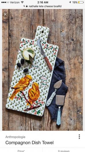New Nathalie Lete Cheeseboard
