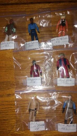 Star Wars 13 Vintage 70s and 80s figures