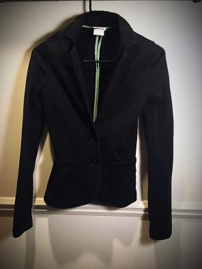 Lacoste Black Skinny Women's Blazer
