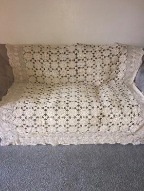Vintage Large Hand Crotched Lace