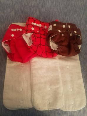 Boy Cloth Pocket Diapers with Inserts