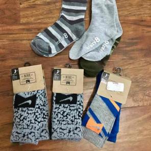 New boys Nike & Crazy 8 socks - 10 pair