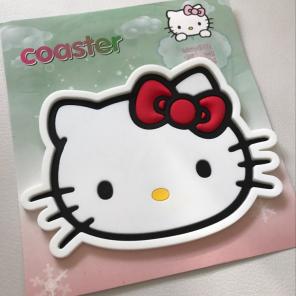 Hello Kitty Red Bow Rubber Coaster