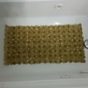 Brown pebble-look bathmat