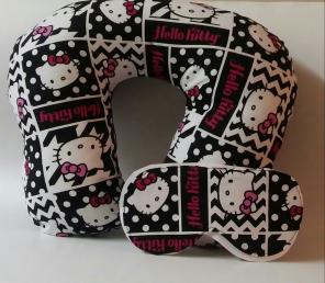 Hello Kitty Geometric Face Neck Pillow