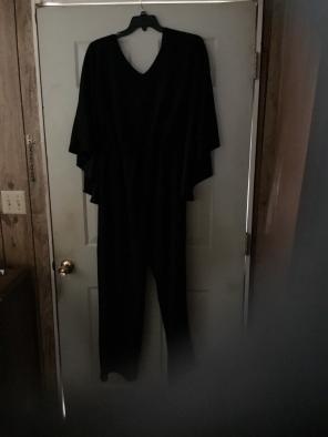 Black Batwinged Jumpsuit