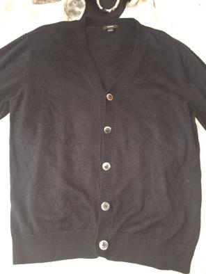 Men's Alfani Cardigan Black Large