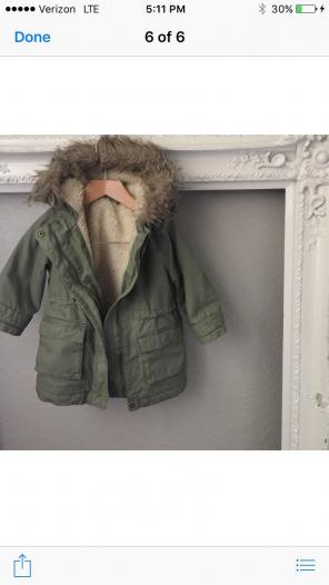 Baby Gap Jacket Parka 18-24months