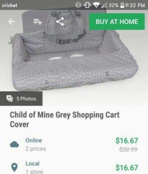 Shopping cart cover