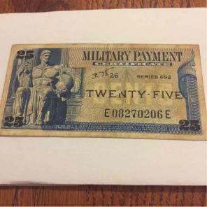 US Military MPC