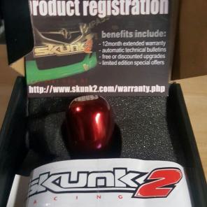 Skunk2 racing red shift knob universal