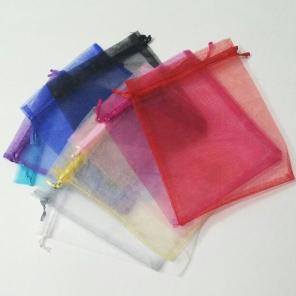 Mixed Color Drawstring Organza Bag 7"×5"