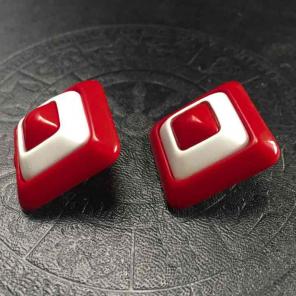 Vintage Mod new wave pyramid earrings