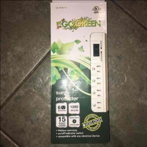 GoGreen power 6 outlet surge protector
