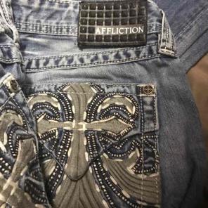 Affliction black men's jeans