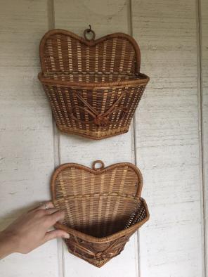 Two Wall Hanging Baskets