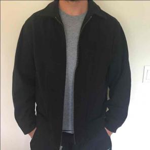 Men's Black Gap Coat (L)