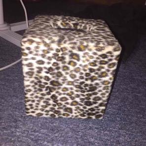 cheetah print tissue box