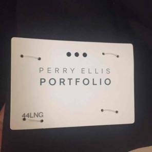 Perry Ellis Portfolio Slim Fit Blk Suit