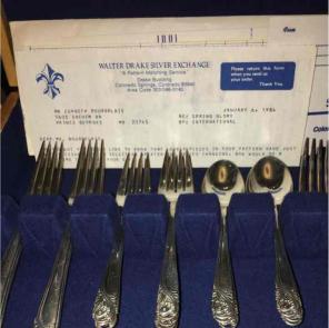 SILVER FLATWARE 1984 for Puddles 08