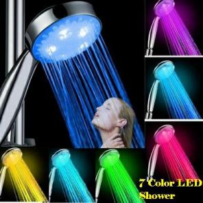LED Bathroom Romantic Shower Head